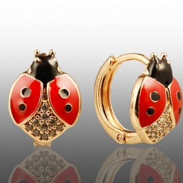 Позолочені дитячі сережки 