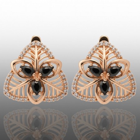 Позолочені сережки Xuping 24644 фото | Brulik