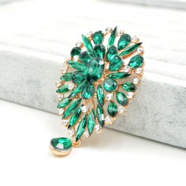 Брошь 8062-зеленый