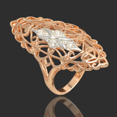 Позолоченное кольцо Fallon 9325774 фото | Brulik