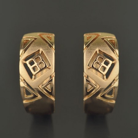 Позолоченные серьги XP 2733 фото | Brulik