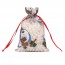Мешочек 10*15 "Снеговик" из органзы для бижутерии  фото | Brulik