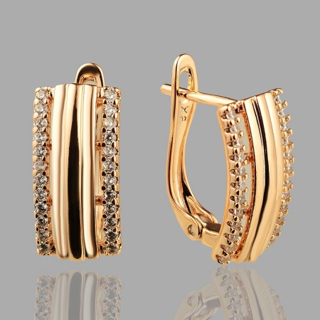 Позолочені сережки Xuping 23152 фото | Brulik