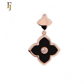 Позолочений кулон Ван Кліф  Fallon 86234026-чорний фото | Brulik