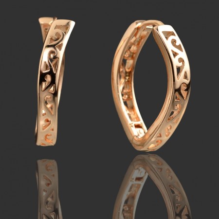 Позолоченные серьги Xuping 9698 фото | Brulik