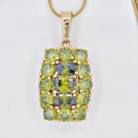 Очаровательный кулон 30965-зеленый фото | Brulik