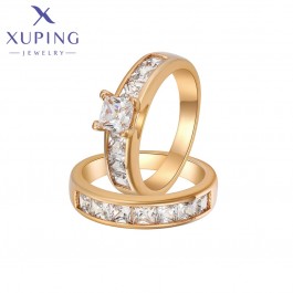 Позолочена  каблучка 2 в 1 Xuping A00904505