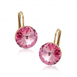 Позолоченные серьги Italina 85947-розовый
