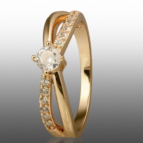 Позолочена каблучка Xuping 10959 фото | Brulik