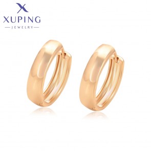 Позолочені сережки - кільця Xuping X000452876 фото | Brulik
