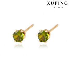 Позолоченные серьги XP 91282 - Светло-зеленый