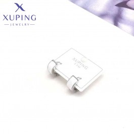 Сталеві сережки  Xuping 23974-біла емаль