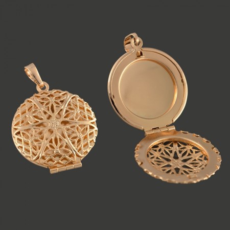 Позолоченный кулон (открывается) ХР 3171 фото | Brulik