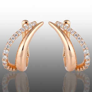 Позолочені сережки Xuping 24351 фото | Brulik