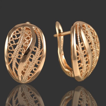 Позолоченные серьги  XP 20048 фото | Brulik