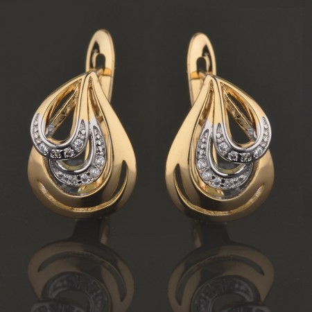 Позолоченные серьги XP 9265 фото | Brulik