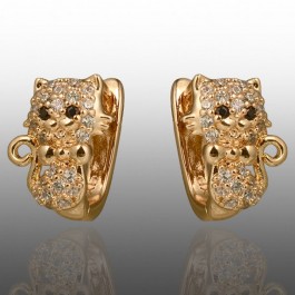 Позолочені дитячі сережки 