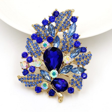 Брошь  5701-синий фото | Brulik