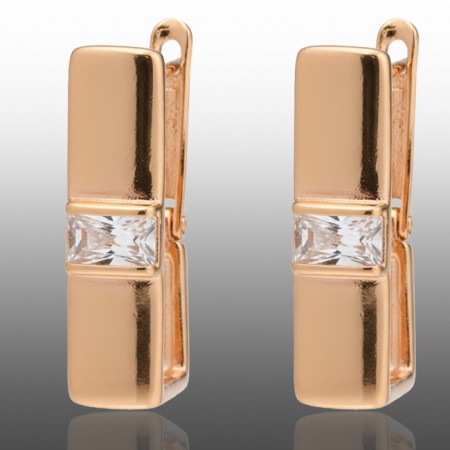 Позолочені сережки Xuping 24643 фото | Brulik