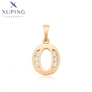 Позолочений кулон літера "О" Xuping X000839239 фото | Brulik