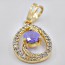 Прелестный кулон в позолоте 32666-фиолетовый фото | Brulik