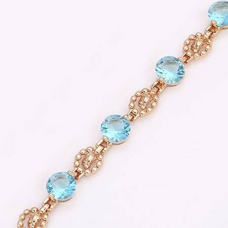 Исключительный браслет 18К  72764-голубой фото | Brulik