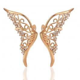 Позолоченные серьги 