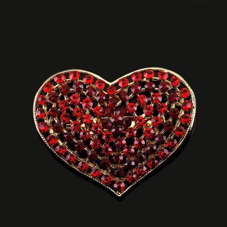 Брошь "Сердце" 9989 фото | Brulik