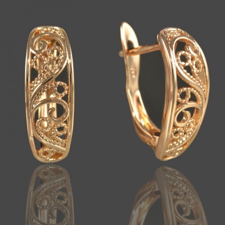 Позолоченные серьги  XP 20086 фото | Brulik