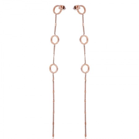 Позолоченные стальные серьги  Xuping 21229 фото | Brulik