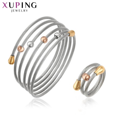 Стальной комплект  "Триколор" Xuping S-208-Free фото | Brulik