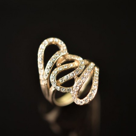 Позолоченное кольцо Fallon 8321015 фото | Brulik