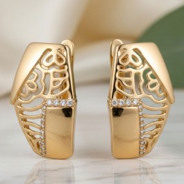 Позолочені сережки  Xuping 24025