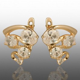 Позолочені сережки  Xuping 24726