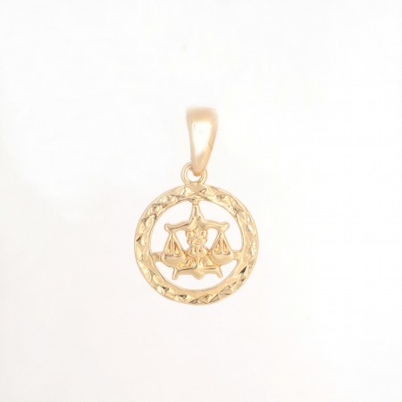 Позолоченный кулон с фианитами Fallon 8613207-весы фото | Brulik