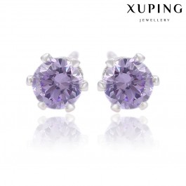 Серьги гвоздики Xuping 26728-фиолетовый