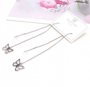 Сталеві сережки протяжки Xuping 24192 фото | Brulik