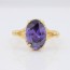 Элегантное кольцо с фианитами оптом 10-1067-фиолетовый фото | Brulik