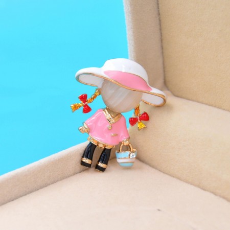 Брошь 8727 "Девочка" фото | Brulik