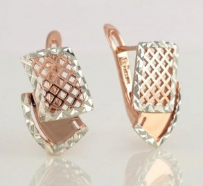 Позолочені сережки Fallon 92100524 фото | Brulik