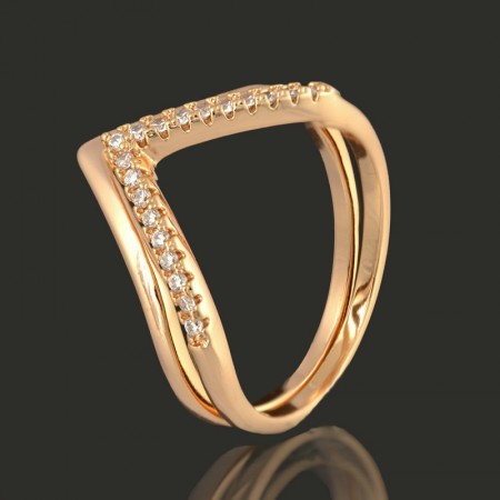 Позолоченное кольцо XP 1442 фото | Brulik