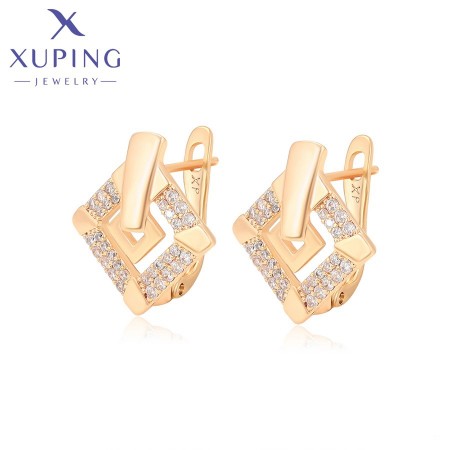 Позолочені сережки  Xuping X000021873 фото | Brulik