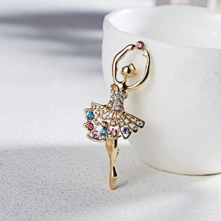 Брошь "Балерина" 8808 фото | Brulik