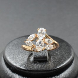 Позолоченное кольцо с фианитами XP 1178