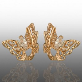 Позолочені сережки  Xuping 24757