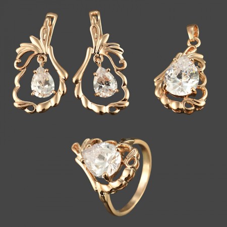 Позолоченное комплект  Fallon 8123794-белый фото | Brulik