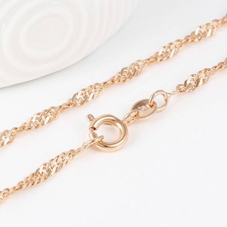 Милая цепочка в позолоте Xuping 43259 фото | Brulik