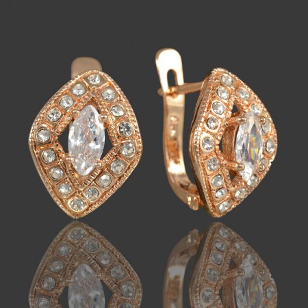 Позолоченные серьги Fallon 8223453 фото | Brulik