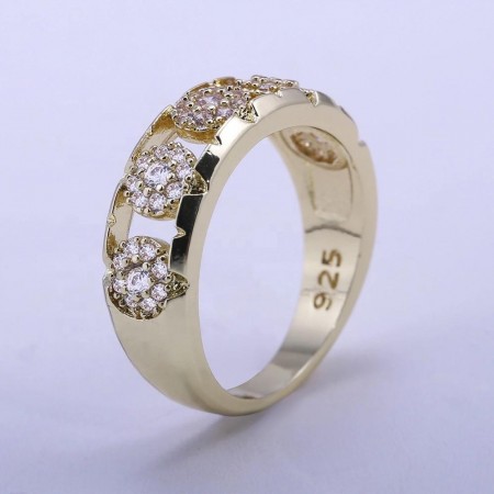 Кольцо позолоченное CSH-2731 фото | Brulik