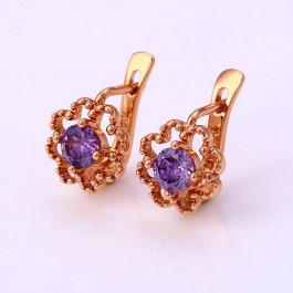 Эксклюзивные сережки 25962-фиолетовый